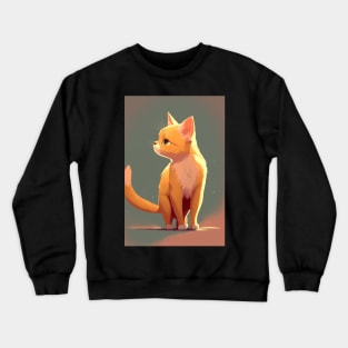 Cute cat Anime style Crewneck Sweatshirt